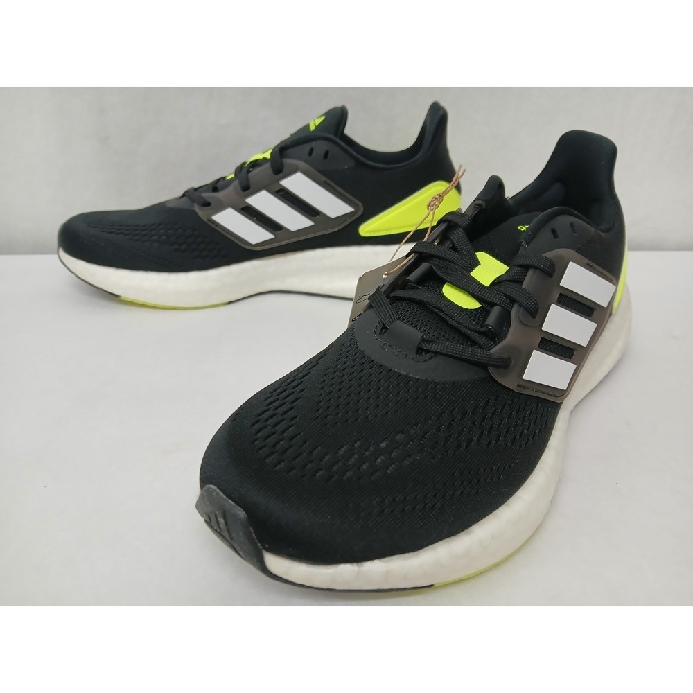 Adidas Men's Pureboost 22 Running Training Shoes HQ1449 Black Yellow White Sz 9 - Picture 4 of 10